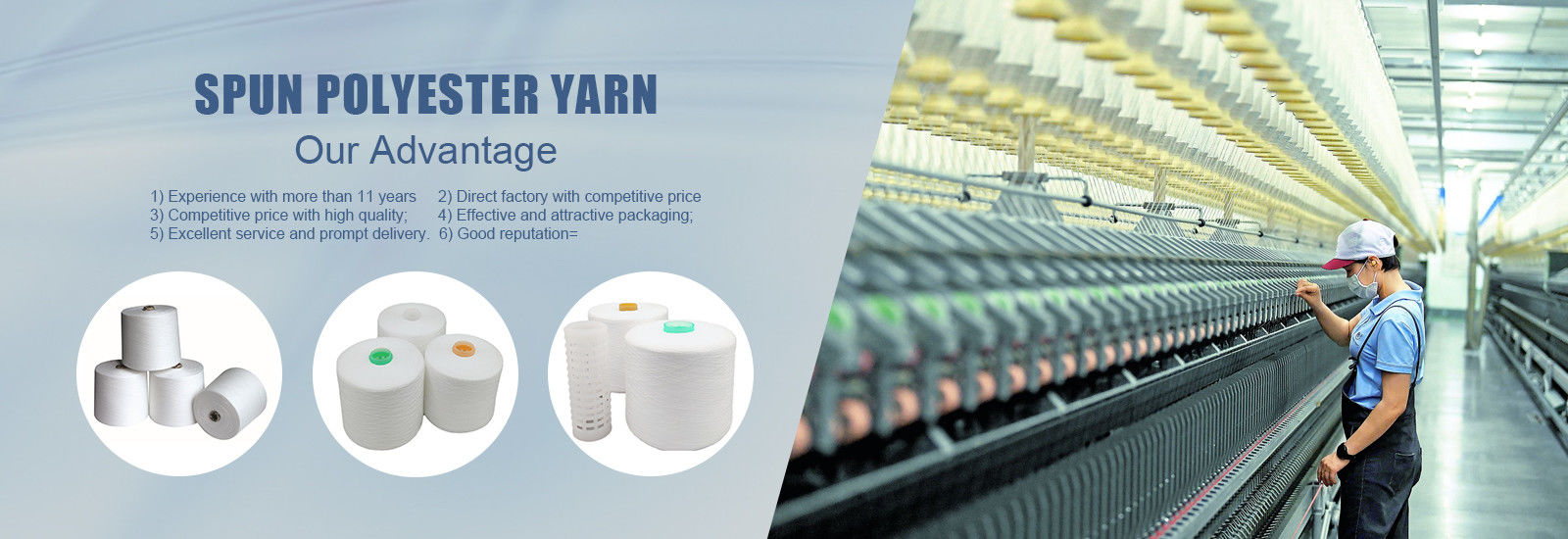 quality Spun Polyester Yarn factory