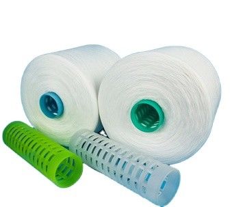 AAA/AA/A Grade 20s/2 40/2 60/2 Eco-Friendly Polyester Ring Spun Yarn for Weaving Sewing Knitting