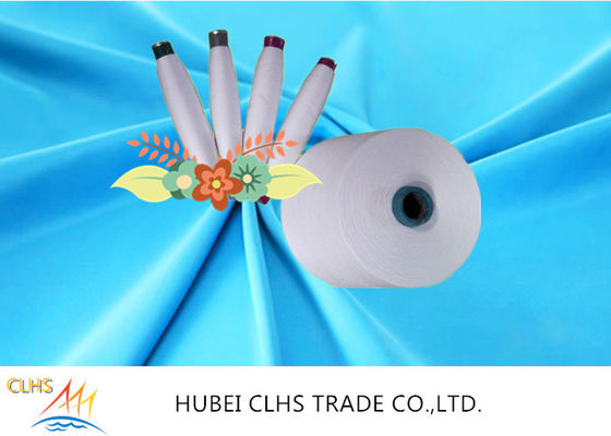Polyester Sewing Yarn Good Fastness 20s - 60s , Customized Crease Resistant Polyester Yarn