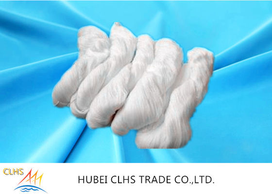 40 / 2 50 / 3 Semi Dull Hank Yarn 100% Spun Polyester Bleached White For Sewing Thread
