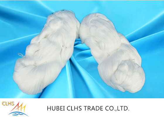 100 Percent Poly Polyester Twisted Yarn In Hank , Optical White Polyester Staple Yar