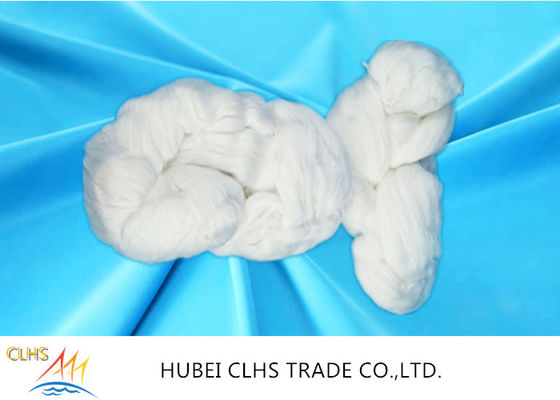 100 Percent Poly Polyester Twisted Yarn In Hank , Optical White Polyester Staple Yarn