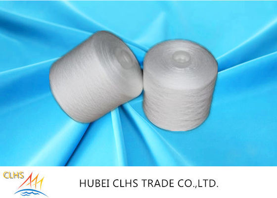 Smooth Knotless Polyester Core Spun Yarn 30 / 2 Count Paper Cone For Weaving / Knitting