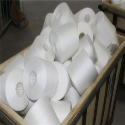 40s/2 100% Polyester Core Spun Yarn raw white industrial polyester yarn