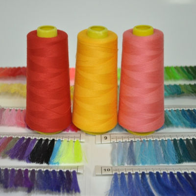 Customized Colors 45/2 Polyester Sewing Thread With High Tenacity And Normal Packing