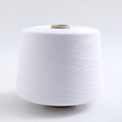 White Spun Polyester Yarns 202 302 402 502 For  Textiles