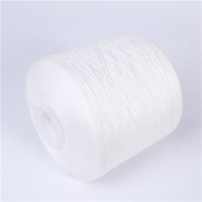 White Spun Polyester Yarns 202 302 402 502 For  Textiles