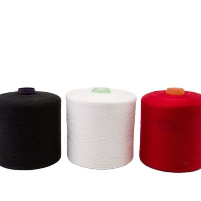 40/2 100% Polyester Ring Spun Dyed Yarn for Knitting Sewing and Weaving in Various Counts
