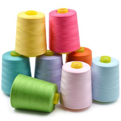 China Polyester Yarn 50/2 50/3 100% Polyester Spun Yarn for Knitting