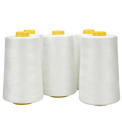 40s/2 Sewing Thread Base Color 5000 Yards Raw White Bleached Black Polyester Thread