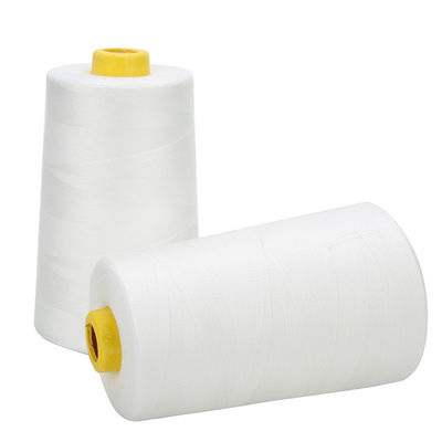 40s/2 Sewing Thread Base Color 5000 Yards Raw White Bleached Black Polyester Thread