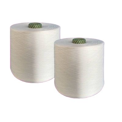 AAA Grade 50/2 Raw White 100% Polyester Spun Yarn On Paper Cone