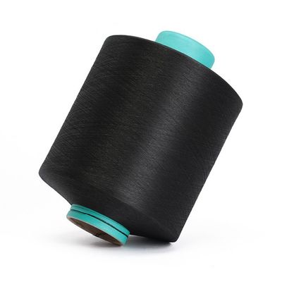 Black 150D/48F DTY Polyester Yarn For Knitting ,Weaving
