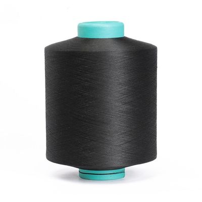 Black 150D/48F DTY Polyester Yarn For Knitting ,Weaving