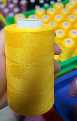 40s/2 Black White Red Multi Colored 100% Polyester Sewing Thread 3000Y 5000Y 10000 Yards