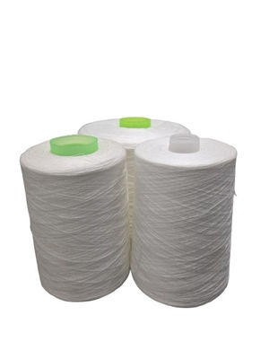Raw White 100 Spun Polyester Yarn  402 403 202 203 for Sewing
