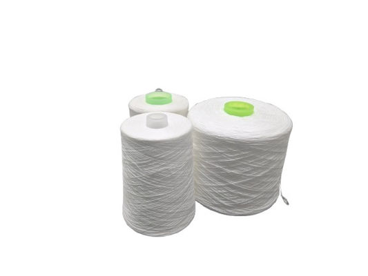 402 403 202 502 100 Spun Polyester Yarn Raw White For T-Shirt Jeans Sportswear