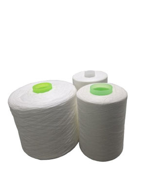 402 403 202 502 100 Spun Polyester Yarn Raw White For T-Shirt Jeans Sportswear