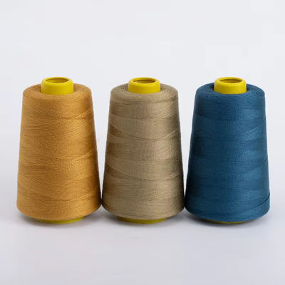 Wholesale 40/2 40/3 100% Spun Polyester Yarn Polyester Staple Fiber Dye Yarn For Thread