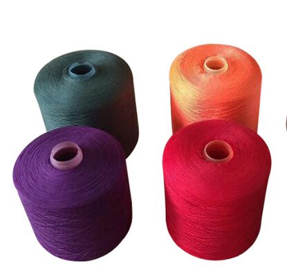 100% Polyester Dyed Yarn Ring Spun for Sewing and Knitting with Eco-Friendly High Tenacity