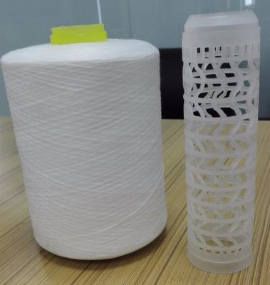 Sewing Weaving Raw White Yarn Paper Cone  20 / 2 30 / 2 40 / 2 Abrasion Resistance