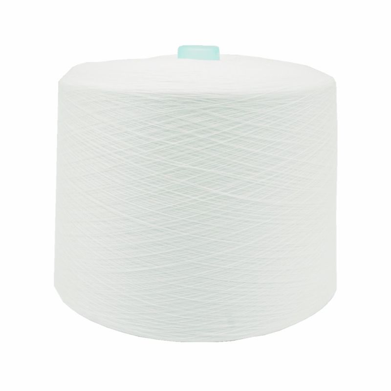 High Strength Core Spun TFO Yarn 100% Polyester Spun Sinopec Staple Fiber Material