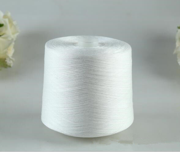 Sewing Weaving Raw White Yarn Paper Cone  20 / 2 30 / 2 40 / 2 Abrasion Resistance