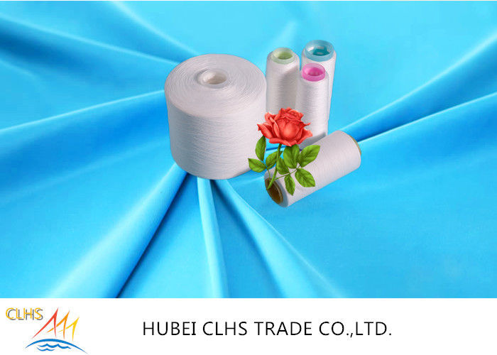 Eco Friendly 40S/3 Polyester Core Spun Thread Bright / Semi-Dull