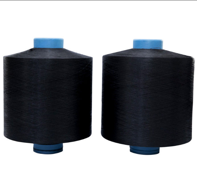 75d/36f, 150d/48f  Dope Dyed Balck Raw White DTY 100% Polyester Yarn For Knitting Weaving