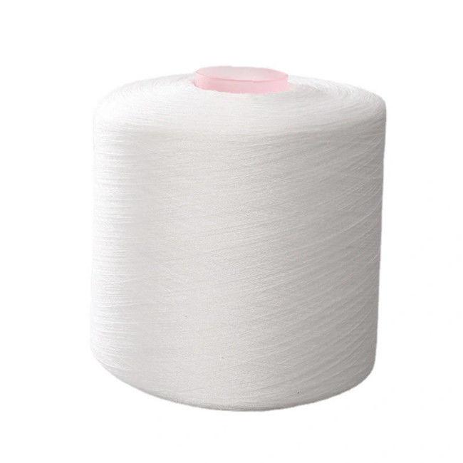 Hot Sell 40/2 100% Polyester Spun Yarn For Polyester Sewing Thread 1.25kgs / Cone