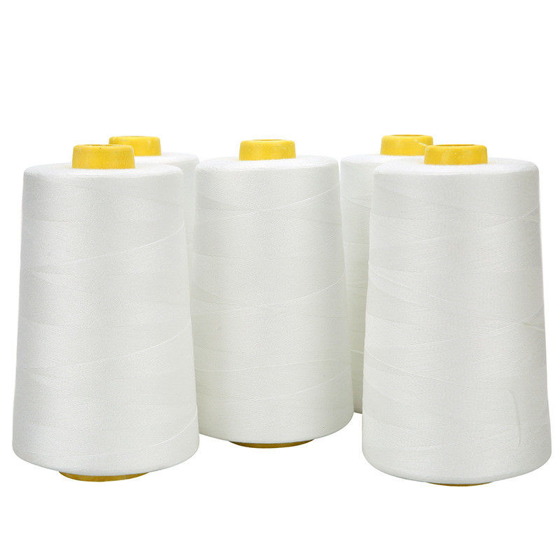 40s/2 Sewing Thread Base Color 5000 Yards Raw White Bleached Black Polyester Thread