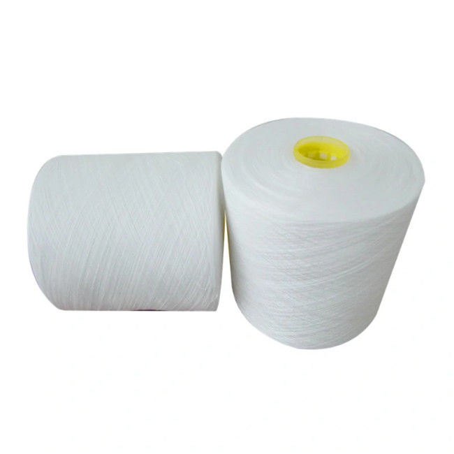 Manufacturer Semi Dull 100% Polyester Ring Spun Yarn  42/2 for Korea Market