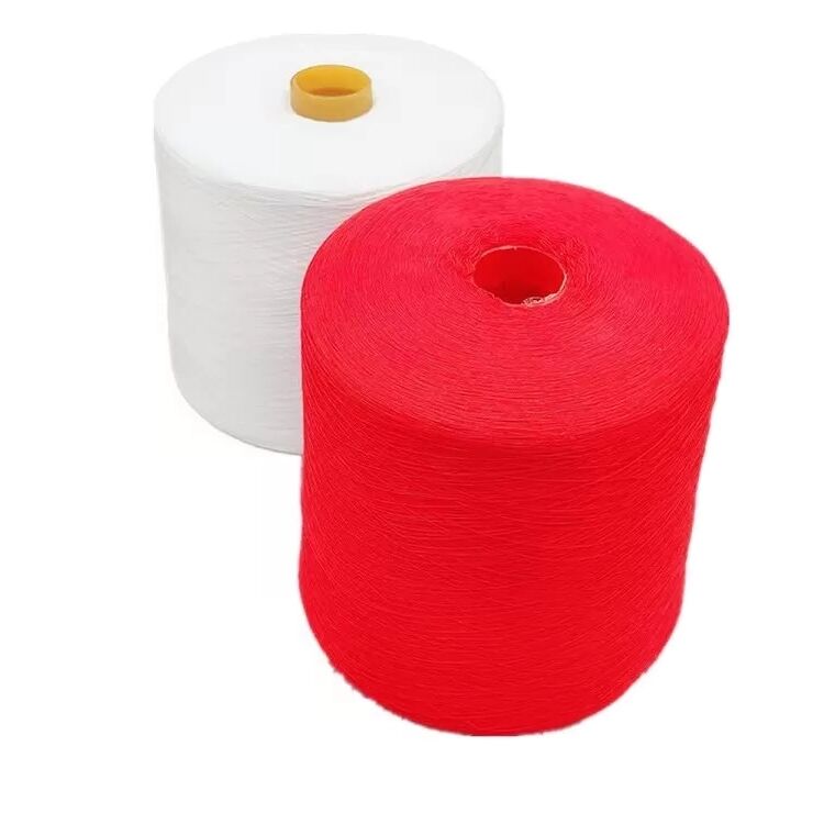 Hot Selling Colors 40s/2 100% Polyester Ring Spun Dyed Yarn for Sewing Thread