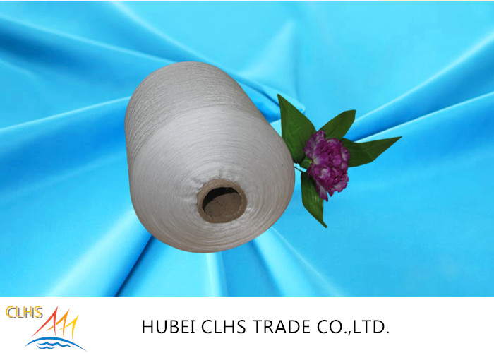 Pure White 50/3 Spun Polyester Yarn For Sewing Thread
